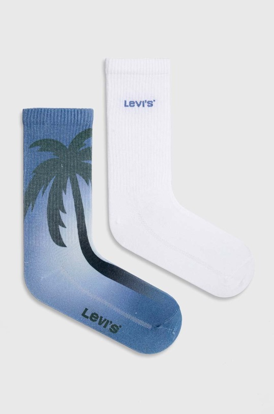 Levi's skarpetki 2-pack skarpetki długie niebieski 37157.1064