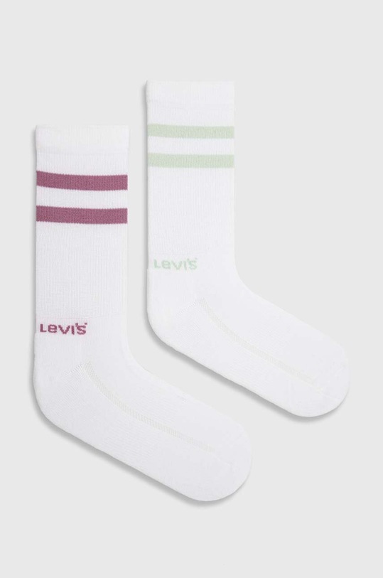 Levi's skarpetki 2-pack skarpetki długie biały 37157.1100