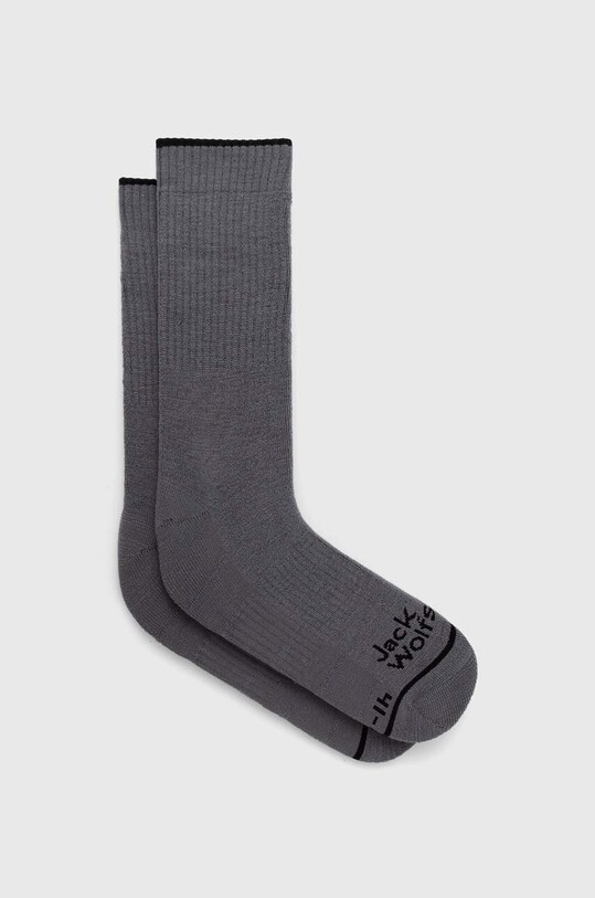 Шкарпетки Jack Wolfskin Trek Merino сірий 1911411