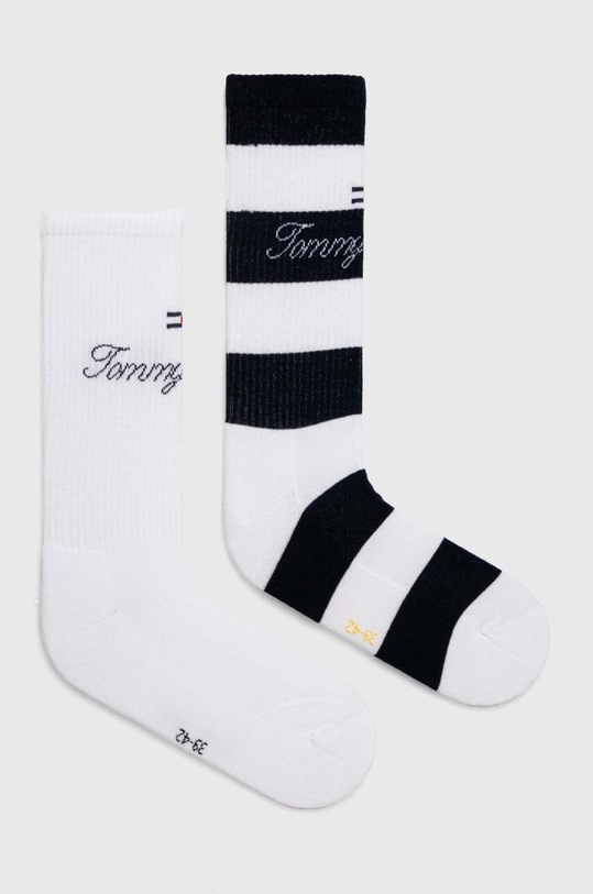 Tommy Jeans skarpetki 2-pack skarpetki długie biały 701227797