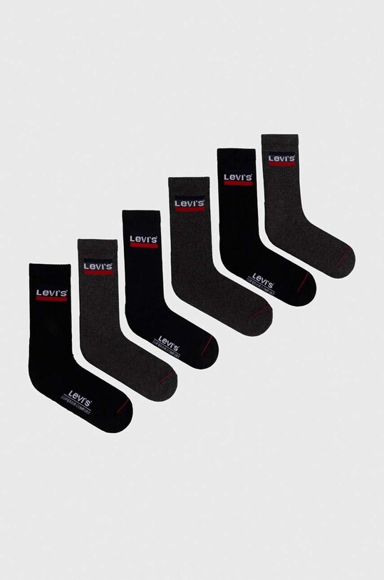 Levi's sosete 6-pack sosete lungi gri 37157.0810