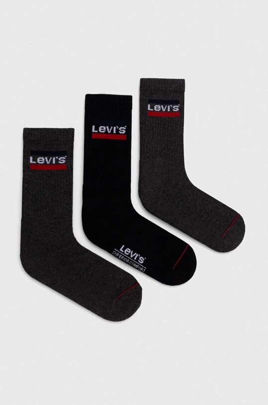 Îmbrăcăminte Levi's sosete 6-pack 37157.0810 gri