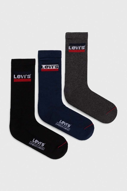 Čarape Levi's 6-pack 37157.0816 siva SS24