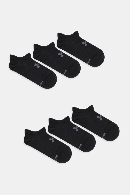 Nogavice Under Armour Essential No Show 6-pack črna 1382611