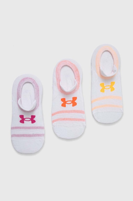 Under Armour calzini pacco da 3 calzini corti bianco 1382613