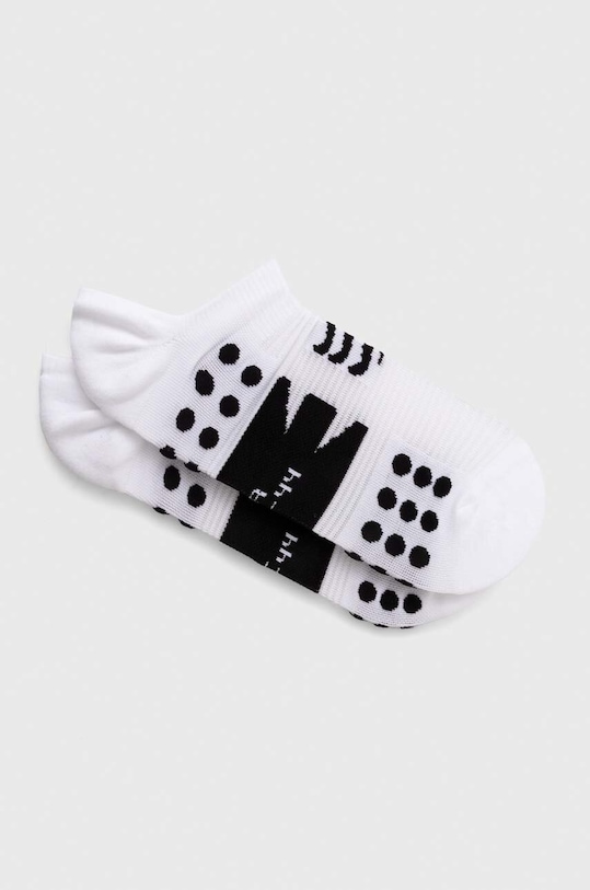 Compressport sosete No Show Socks alb XU00045B