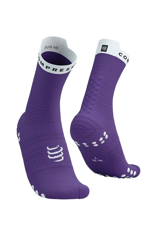 Compressport skarpetki Pro Racing Socks v4.0 Run High fioletowy XU00046B