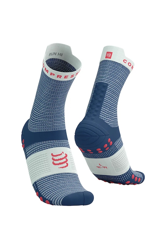 Nogavice Compressport Pro Racing Socks v4.0 Run High modra XU00046B
