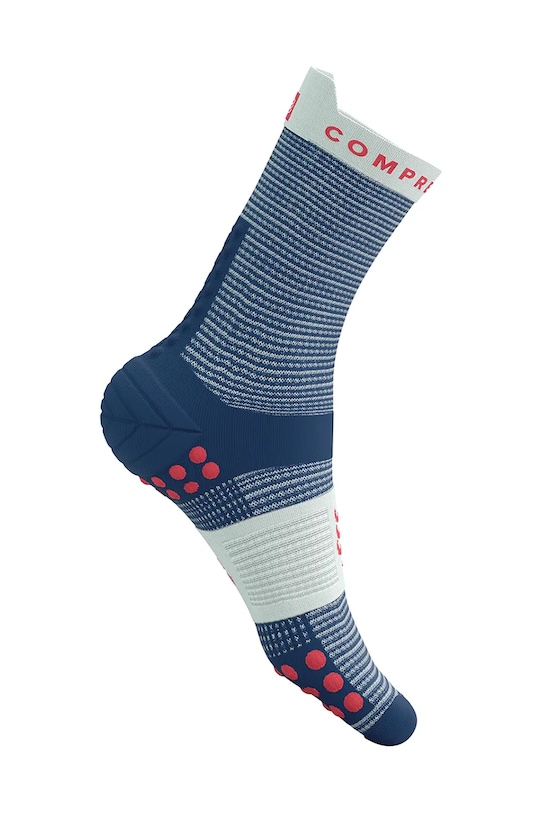 Oblačila Nogavice Compressport Pro Racing Socks v4.0 Run High XU00046B modra