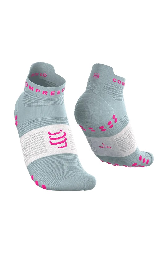 Compressport skarpetki Pro Racing Socks v4.0 Run Low turkusowy XU00047B