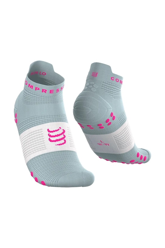 Compressport skarpetki Pro Racing Socks v4.0 Run Low turkusowy XU00047B