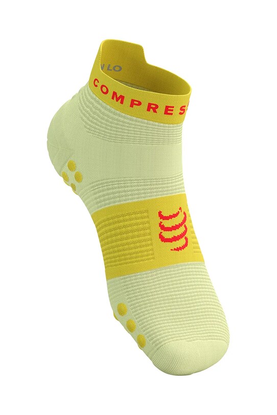 Κάλτσες Compressport Pro Racing Socks v4.0 Run Low XU00047B κίτρινο SS25