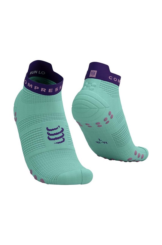 Ponožky Compressport Pro Racing Socks v4.0 Run Low tyrkysová XU00047B