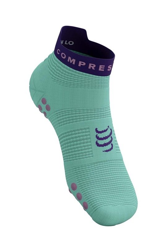 Oblečení Ponožky Compressport Pro Racing Socks v4.0 Run Low XU00047B tyrkysová