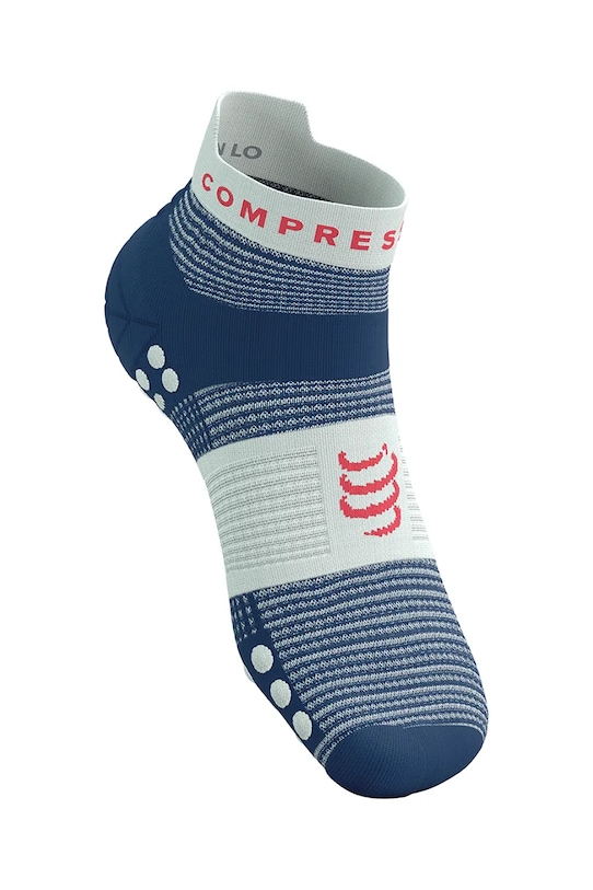 Nogavice Compressport Pro Racing Socks v4.0 Run Low XU00047B modra AW25
