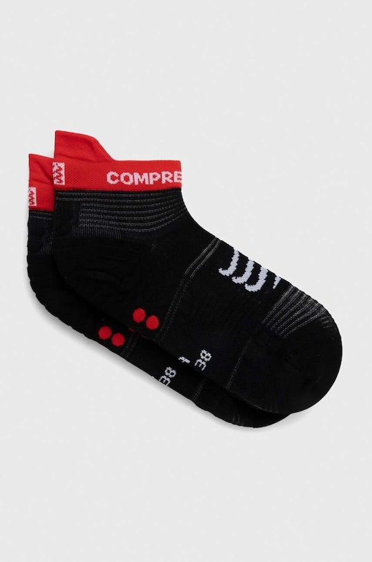 Compressport sosete Pro Racing Socks v4.0 Run Low negru XU00047B