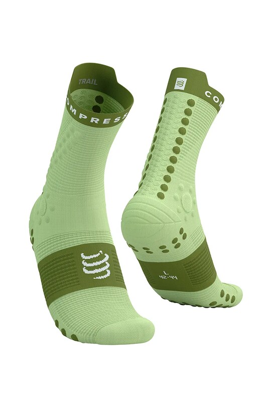 Compressport skarpetki Pro Racing Socks v4.0 Trail zielony XU00048B