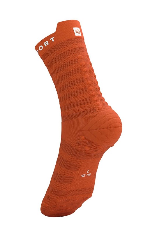 Compressport sosete Pro Racing Socks v4.0 Ultralight Run High - White/Alloy XU00050B