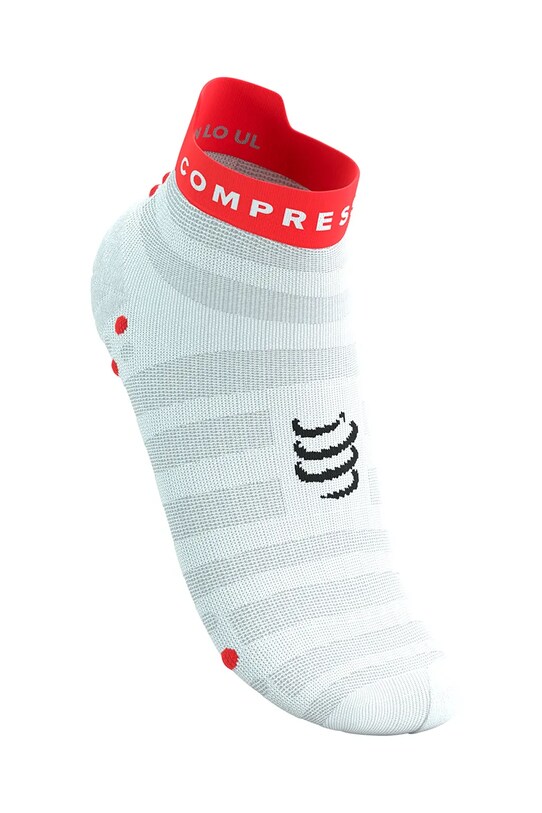 Compressport skarpetki Pro Racing Socks v4.0 Ultralight Run Low XU00051B biały AW25