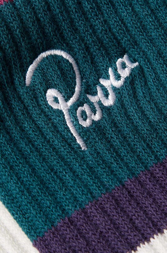 Clothing by Parra socks The Usual Crew Socks 51260 white
