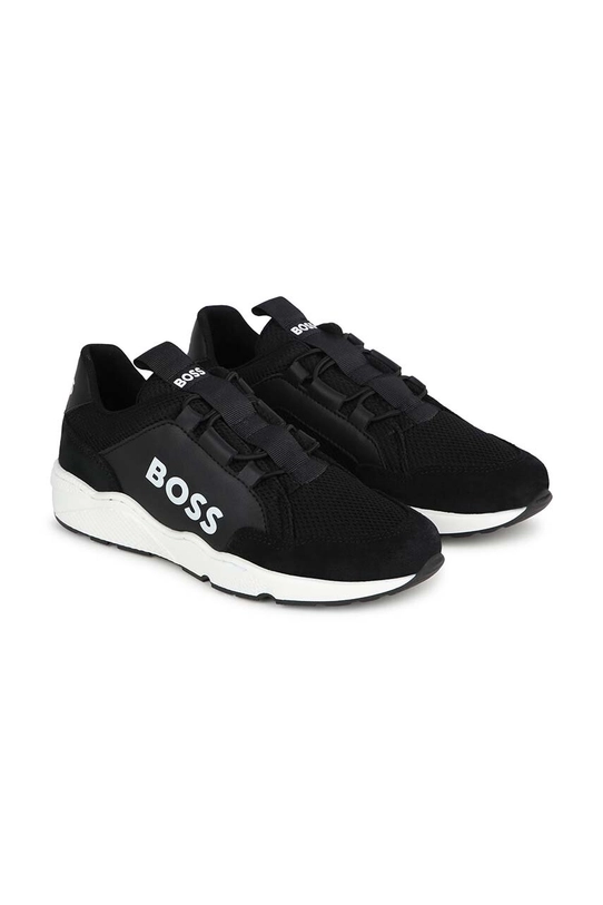 Dětské sneakers boty BOSS textilní černá J50856.32.35