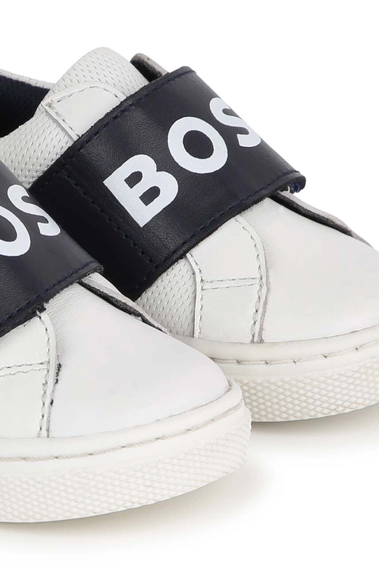 Dětské kožené sneakers boty BOSS J50870.22.30 bílá SS24