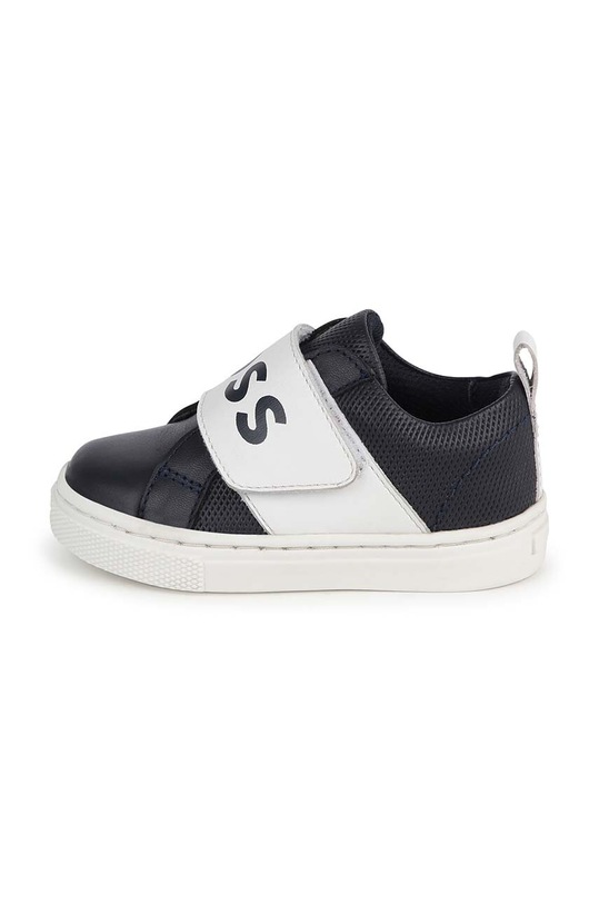 Dětské kožené sneakers boty BOSS námořnická modř J50870.22.30