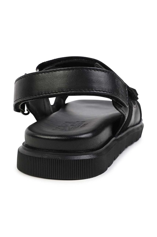 Αγορίστικα Παιδικά δερμάτινα σανδάλια Karl Lagerfeld Z30014. μαύρο