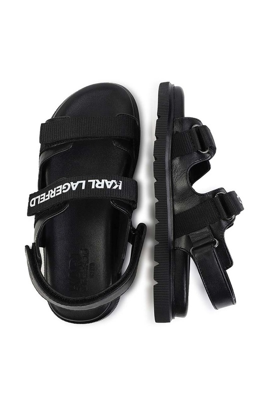 Παιδικά δερμάτινα σανδάλια Karl Lagerfeld Z30014.