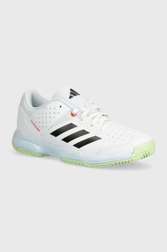 Detské tenisky adidas Performance COURT STABIL JR imitácia kože biela ID2462
