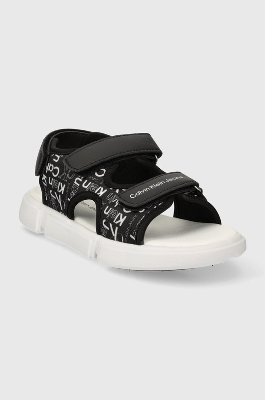Calvin Klein Jeans sandały dziecięce V3B2.80910.35.39 czarny SS24