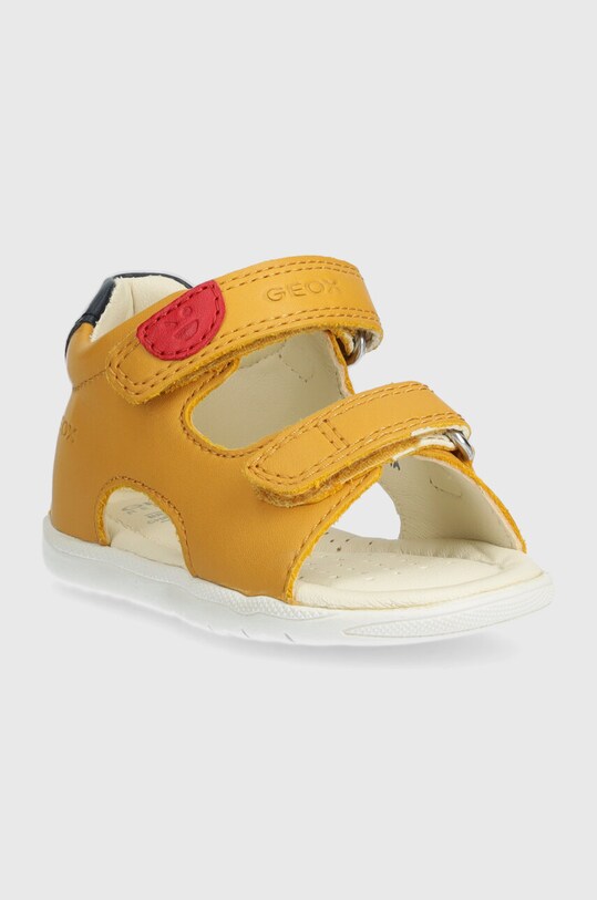 Geox sandale din piele pentru copii SANDAL MACCHIA B254VB.08554.18.26 galben SS24