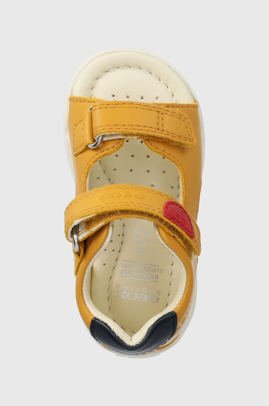 Geox sandale din piele pentru copii SANDAL MACCHIA galben B254VB.08554.18.26