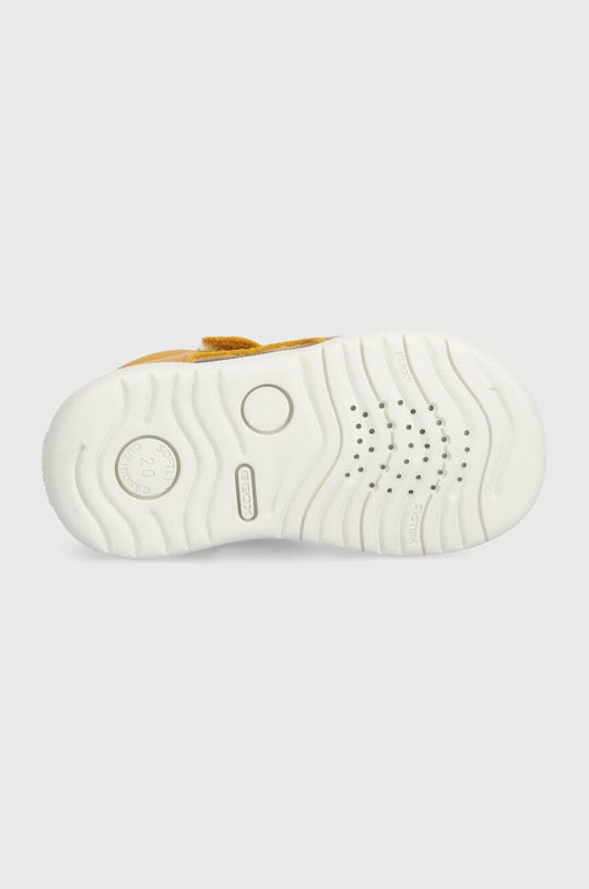 Geox sandale din piele pentru copii SANDAL MACCHIA B254VB.08554.18.26 galben