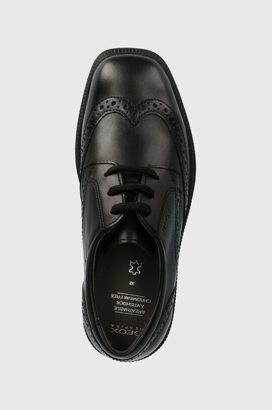 Geox gyerek félcipő bőrből JR FEDERICO fekete J26D1A.00043.31.34