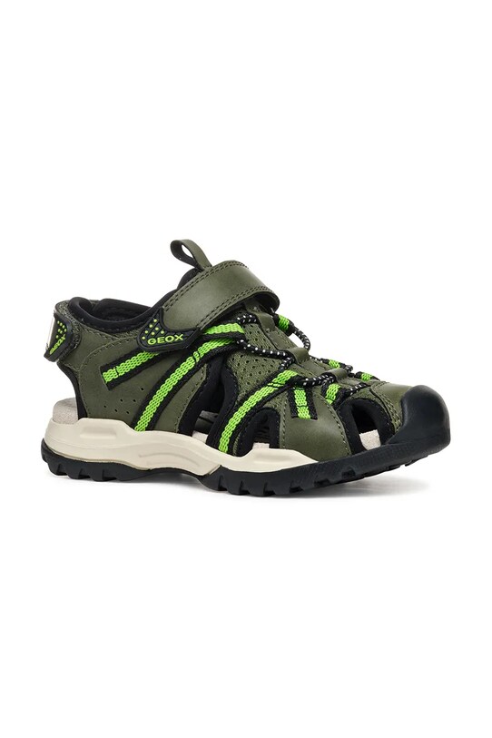 Dětské sandály Geox BOREALIS textilní zelená J450RB.014ME.28.35