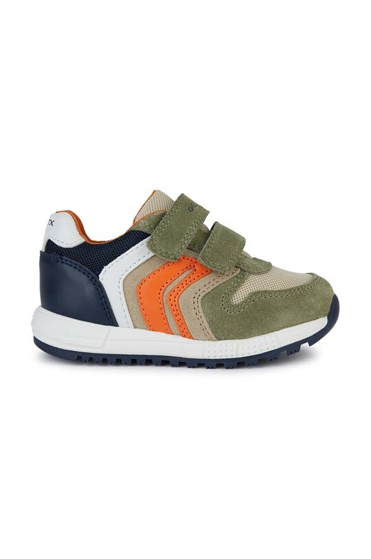 Geox sneakers pentru copii ALBEN piele întoarsă verde B453CA.02214.20.23