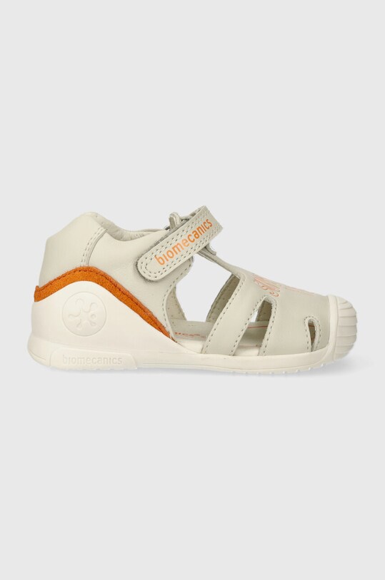 Детски кожени чехли Biomecanics сив 242121