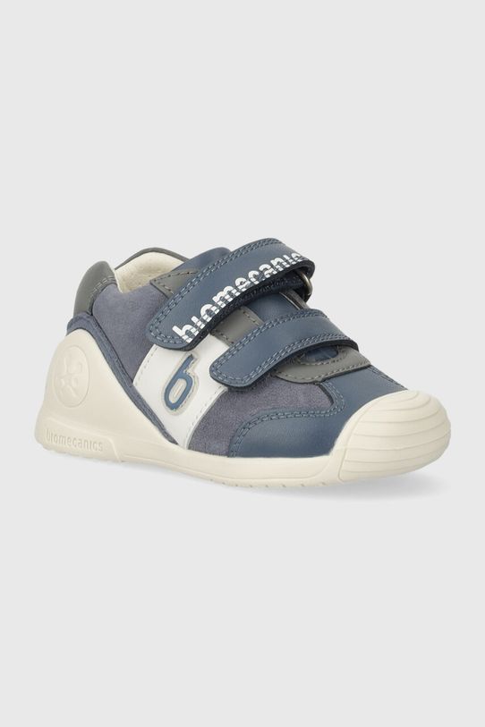 Biomecanics sneakersy skórzane dziecięce skóra zamszowa niebieski 242133