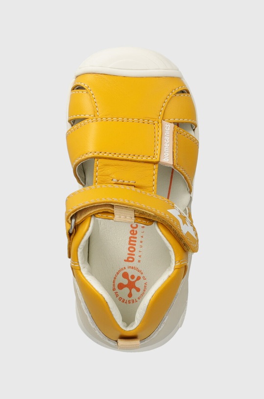 Biomecanics sandale din piele pentru copii galben 242125