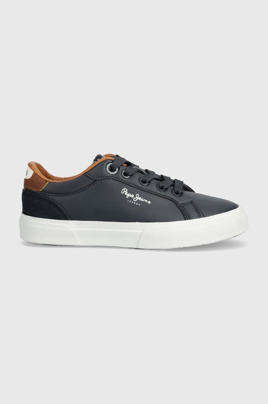 Dětské sneakers boty Pepe Jeans KENTON COURT B imitace kůže námořnická modř PBS30569