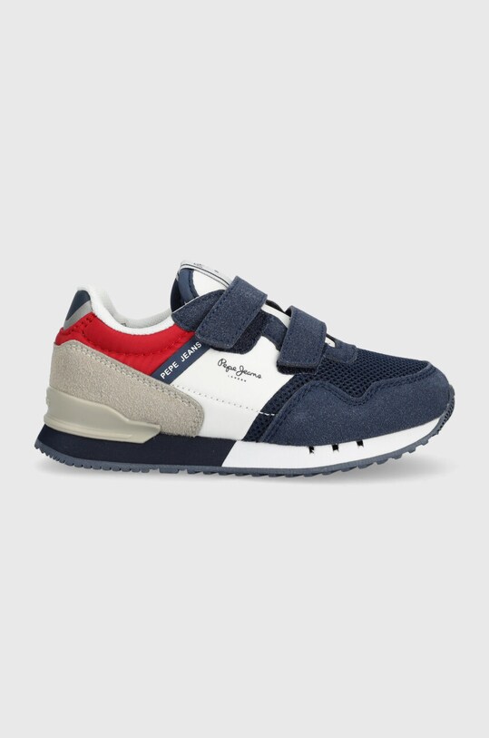 Детские кроссовки Pepe Jeans LONDON URBAN BK имитация замша тёмно-синий PBS40004