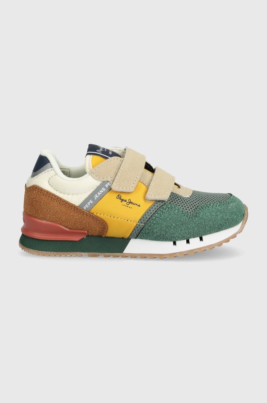 Pepe Jeans sneakers pentru copii LONDON URBAN BK textil verde PBS40004