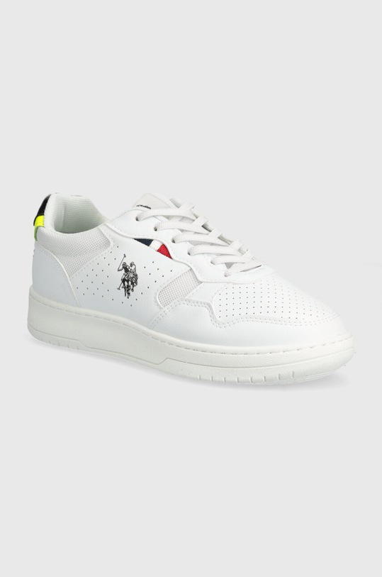 Dětské sneakers boty U.S. Polo Assn. DENNY004 imitace kůže bílá DENNY004.35.39