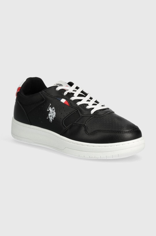 Дитячі кросівки U.S. Polo Assn. DENNY004 імітація лицьової шкіри чорний DENNY004.35.39