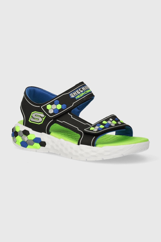 Skechers sandale copii MEGA-SPLASH 2.0 CUBOSHORE textil negru 402214L