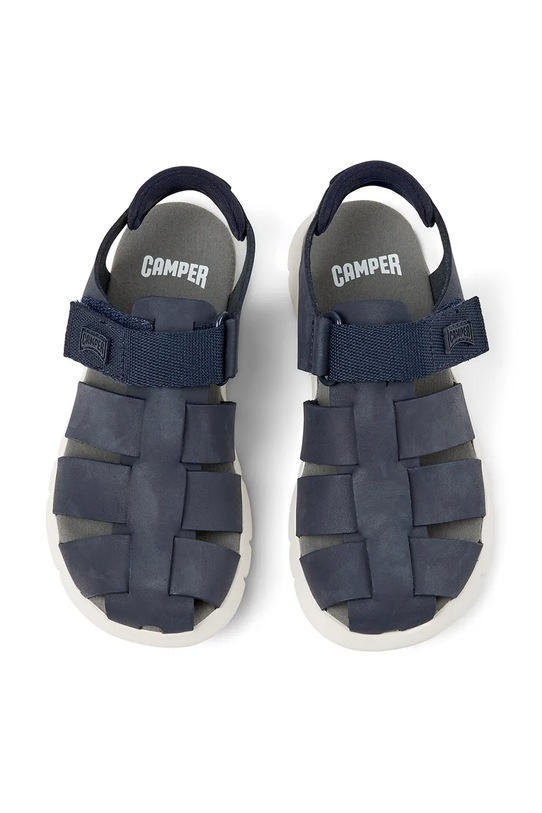 Детски сандали от кожа Camper тъмносин K800242.25.34