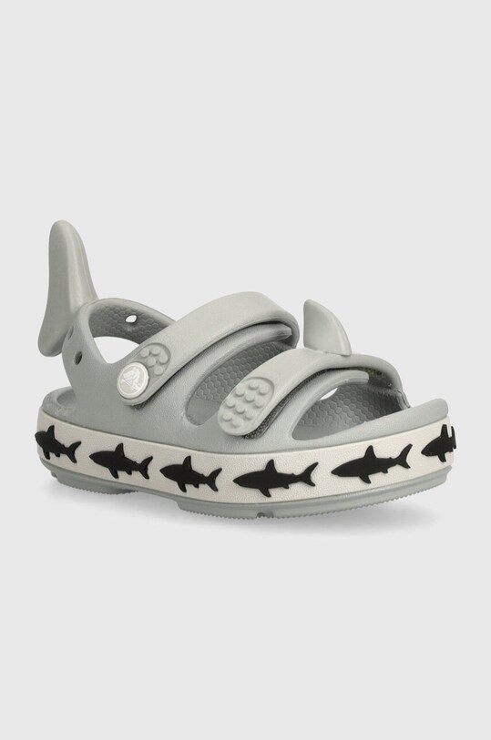Crocs sandały dziecięce Crocband Cruiser Shark SandalT Produkt niemowlęcy szary 210031.Crocband.Cruiser