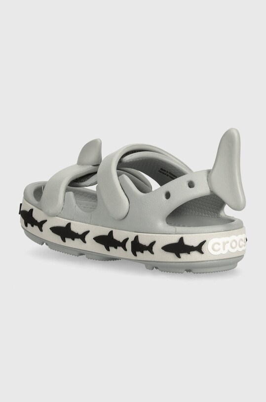 Chłopiec Crocs sandały dziecięce Crocband Cruiser Shark SandalT 210031.Crocband.Cruiser szary