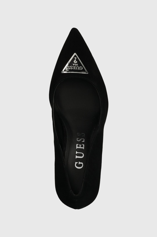 Semišové lodičky Guess BARSON čierna FLPBAR.SUE08.BLACK